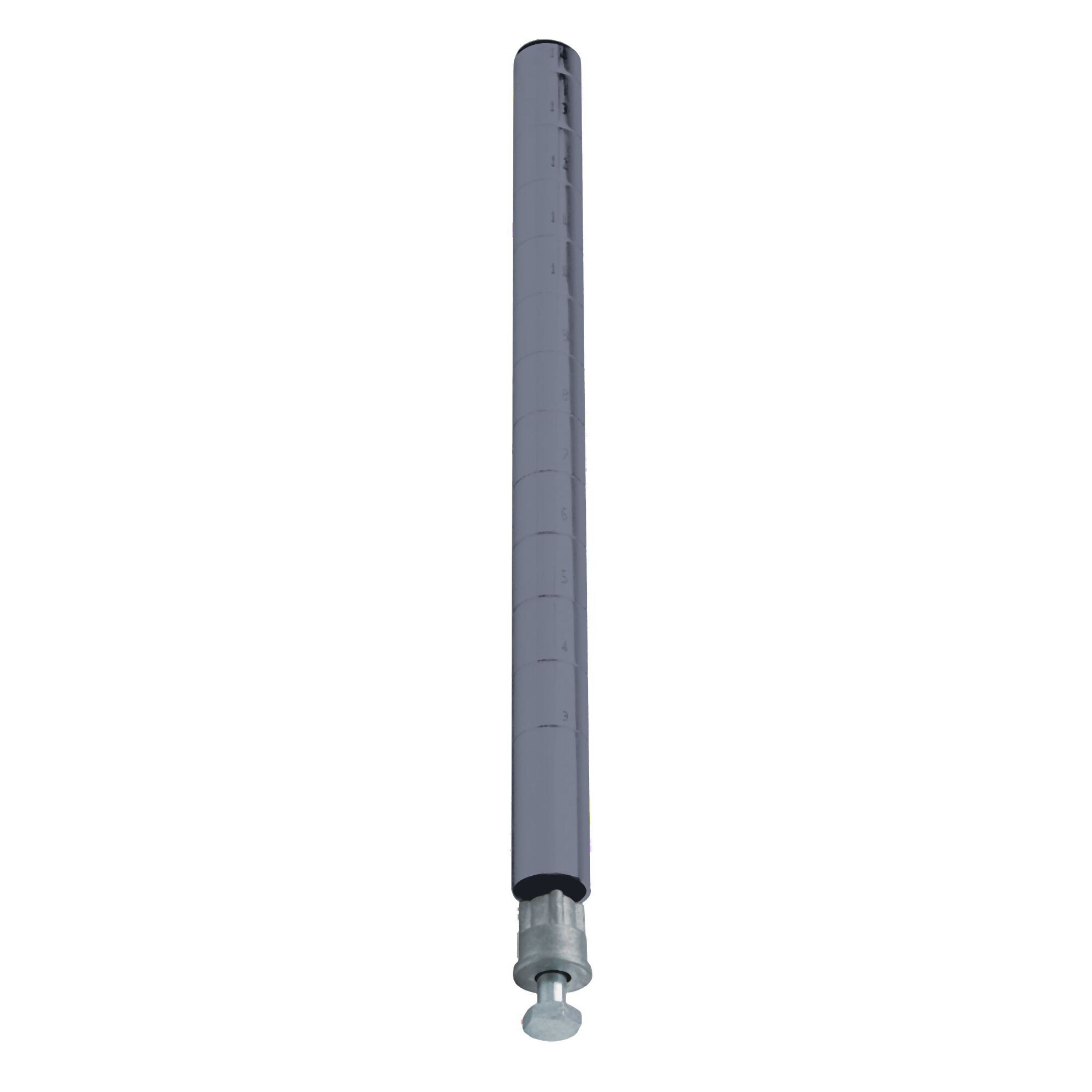 Quantum 63in. H Post Gray Epoxy, Model# P63GY